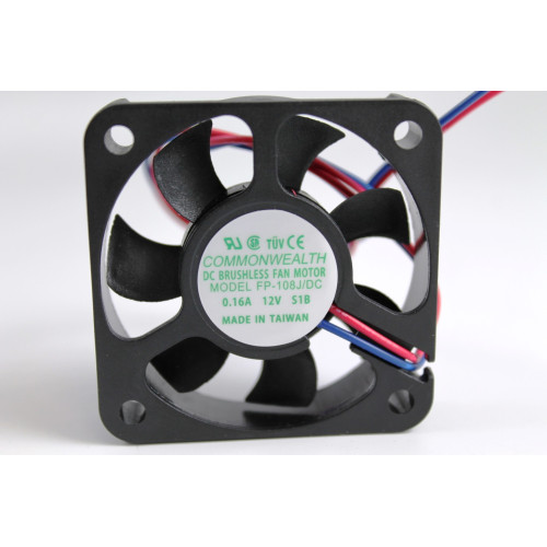 VENTILATORE ASSIALE 12VDC 50x50x10MM MARCA COMMONWEALTH MODELLO FP-108J/DC