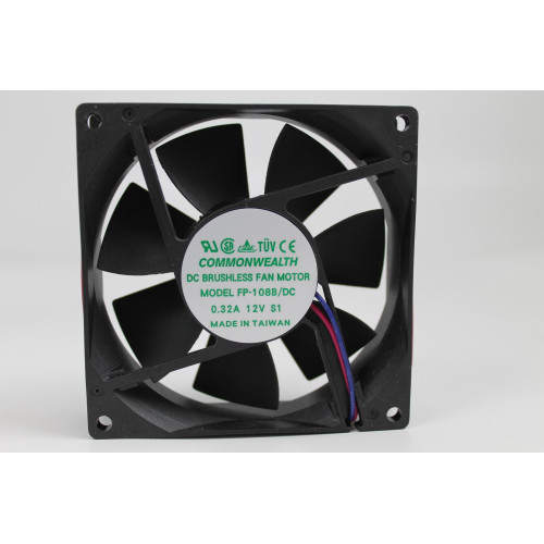 VENTILATORE ASSIALE 12VDC 92X92X25MM MARCA COMMONWEALTH MODELLO FP-108B/DC