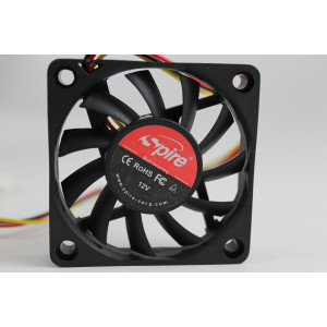 VENTILATORE ASSIALE 12VDC 60x60x10MM  TACHIMETRICO MARCA SPIRE MODELLO SP06010S1M3