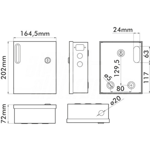 Alimentatore 12 V 75 W 4 Uscite + UPS