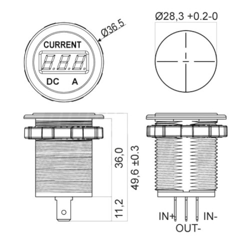 Amperometro Digitale 10 A