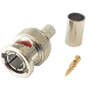 Connettore Coassiale BNC Maschio Volante 6 a Crimpare