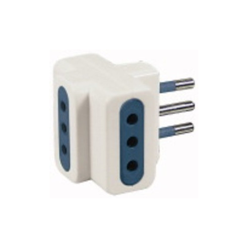 Presa Multipla 3 Prese Spina 10 A Colore Bianco