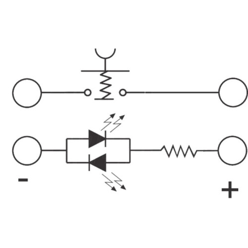 Pulsante Antivandalico 24 V 5 A Colore Rosso