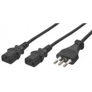 Cavo di Alimentazione sp. 10 A/2  XC13 Lunghezza 1,8 mt Colore Nero