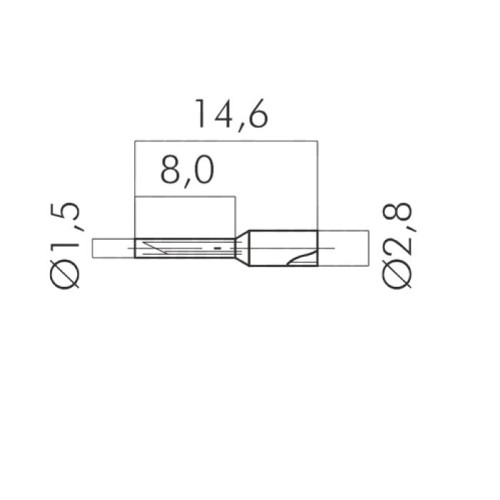Terminali a Bussola 0,75 mm AWG20