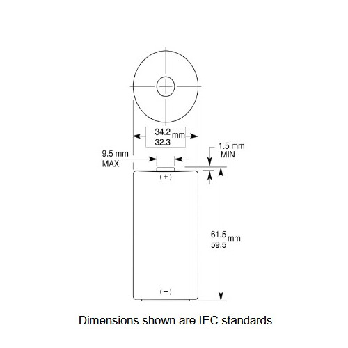 Pila Torcia 1,5 V Alcalina Size D Procell