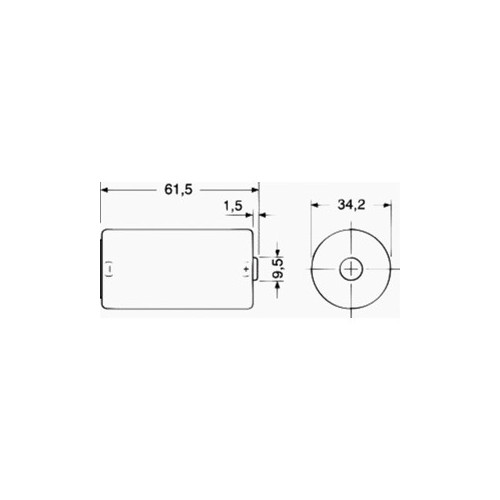 Pila Mezza Torcia Alcalina 1,5 V Size C - Duracell Serie Industrial