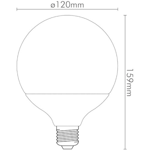 Lampada a Led Attacco E27 20W 300K Colore Bianco Caldo
