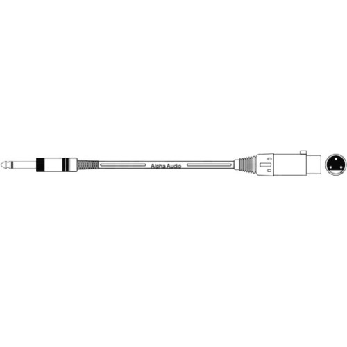 Cavo Cablato Plug/XLR Lunghezza 5 mt