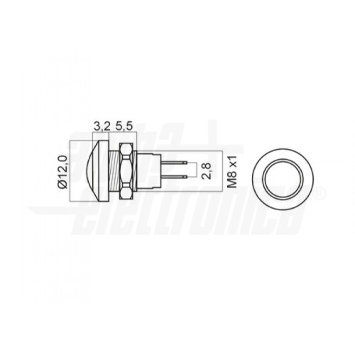 Pulsante Unipolare Off MOM  IP 67 Colore 