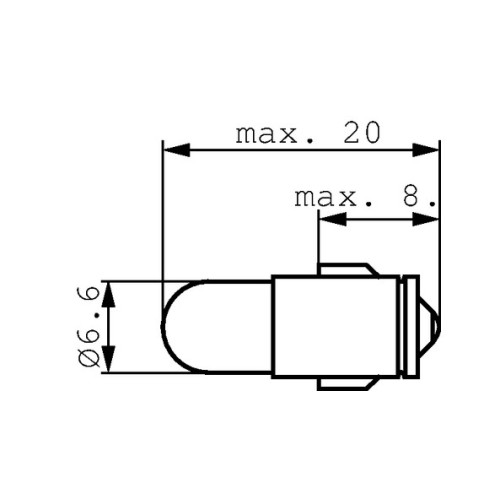 Lampada BA7S 24 V 25 mA