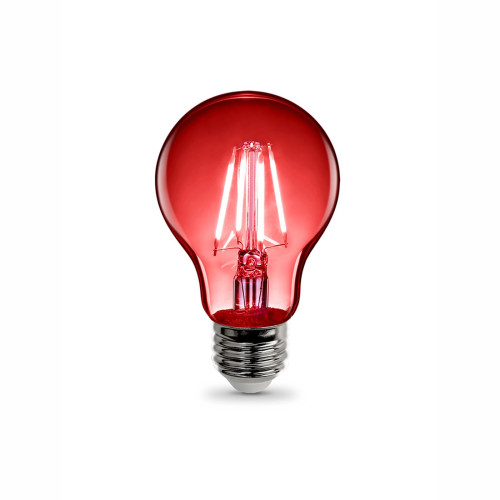 Lampada a Led Colore Rosso Attacco E27 4W a Filamento