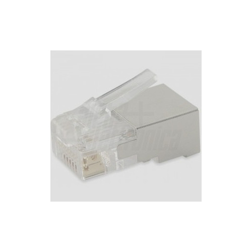 Spina RJ45 Schermata per Cavo Cat.6 - Tecnologia Passante