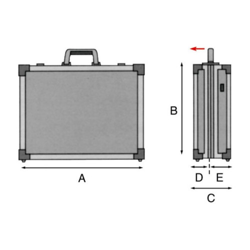 Valigia Porta Attrezzi serie FLY  43x33x18 cm