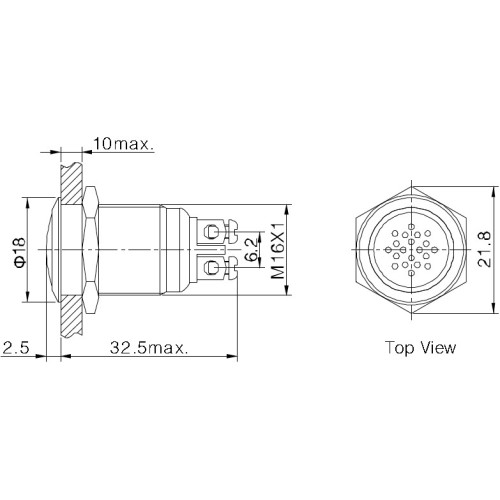 Ronzatore Da Pannello 12 V Inox