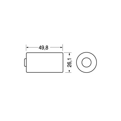 PILA AL LITIO MEZZA TORCIA  3,6V - 7,2 Ah - SIZE C