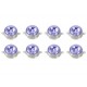 LUCI  LED  BLU CON PULSANTE 8 PZ.