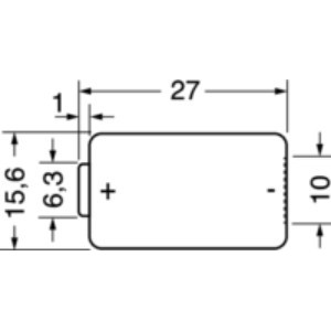 Pila al Litio 3V CR2 Panasonic 2