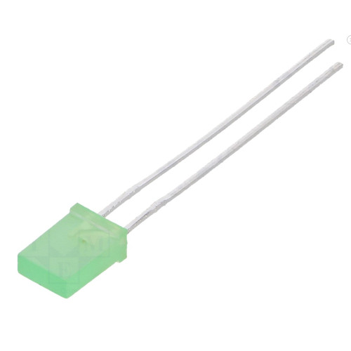 Led Verde Rettangolare 5x2