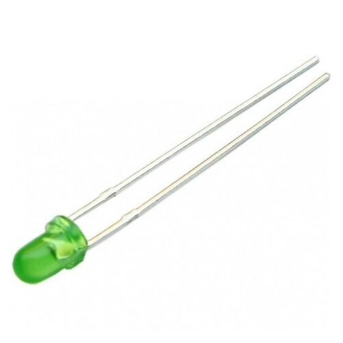 Led a Fascio Diffuso Diametro 3 mm Colore Verde