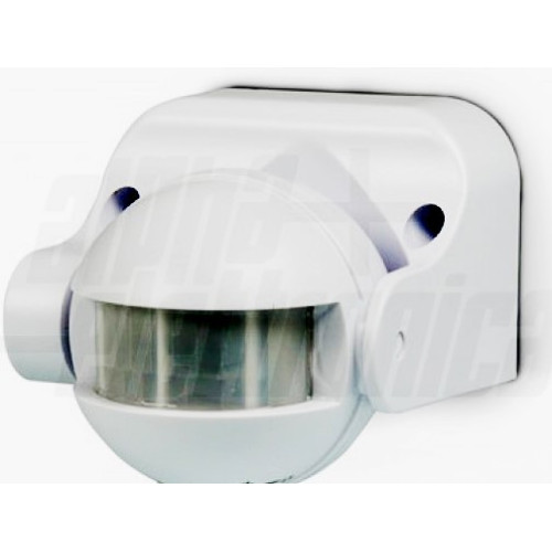 Sensore PIR ad Infrarossi da Parete Colore Bianco