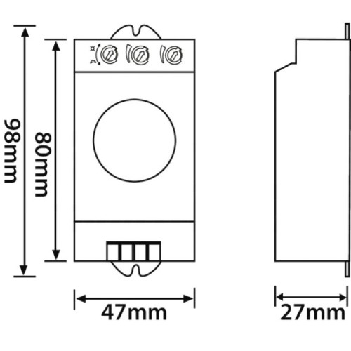 Sensore di Movimento a Microonde 12/24Vdc