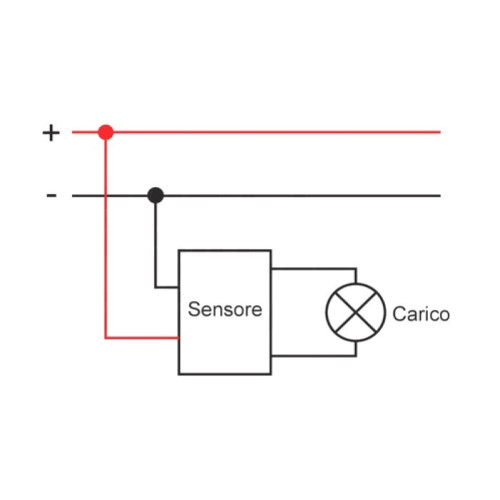 Sensore di Movimento a Microonde 12/24Vdc