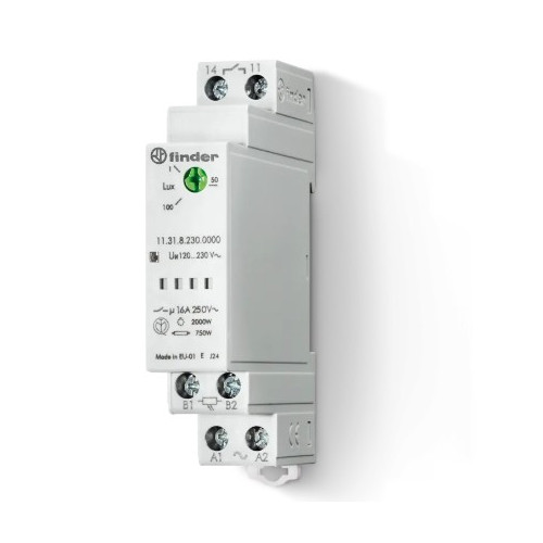 Interruttore Crepuscolare 220V 16A da Guida DIN Finder 11.31.8.230