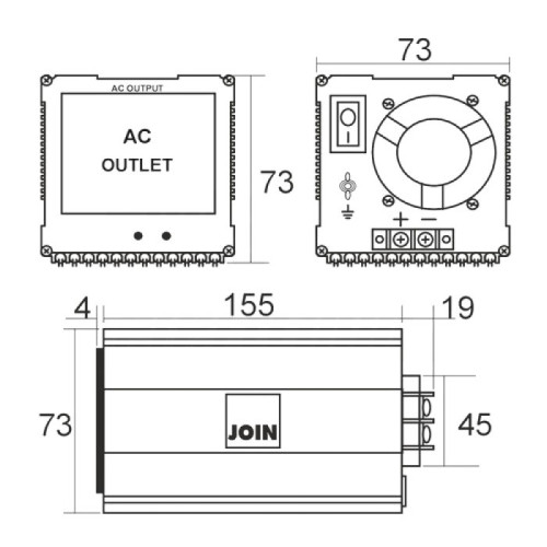 Inverter 12/220V 350W