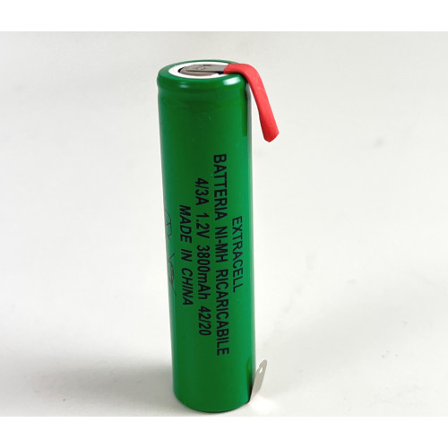 Batteria Ricaricabile NI-MH 1,2V 3800mA/h Size 4/3A