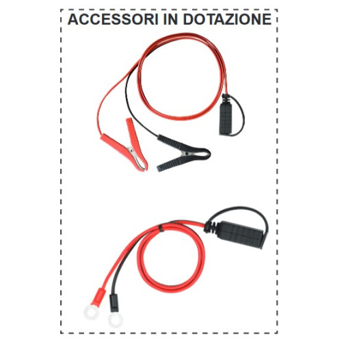 Caricabatterie per Batterie al Piombo da 6V e 12V Corrente di Ricarica 1A
