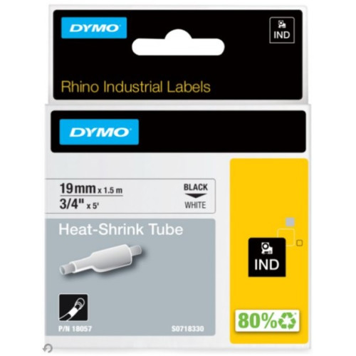 Nastro Termorestringente Bianco 19mm per Etichettatrici Dymo - 180570