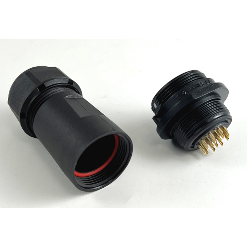 Connettore Maschio Volante 12 Poli IP68 serie SP21