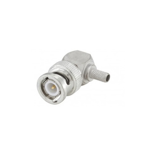 Connettore Coassiale BNC Maschio a 90° a Crimpare per RG58 Rosemberger