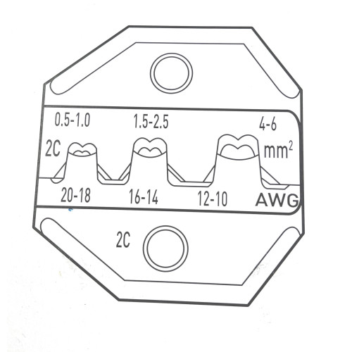Pinza Crimpatrice per Terminali non Isolati EXPERT E050302