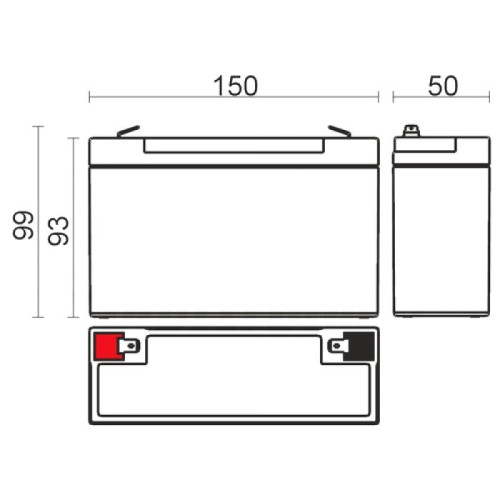 Batteria al Piombo 6V 12A/h