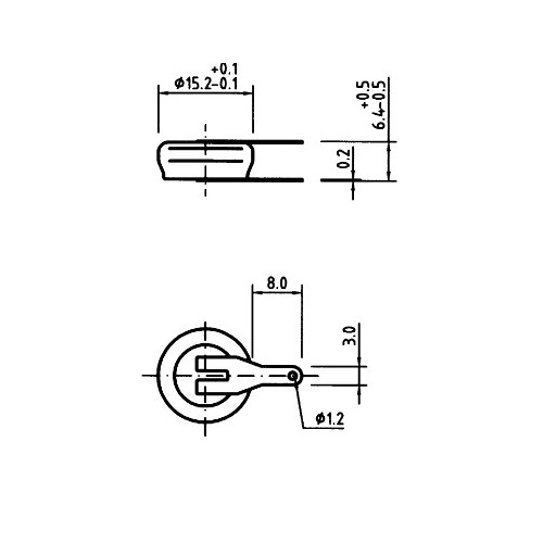 Batteria Ricaricabile Ni-Mh 1,2V 80mA/h