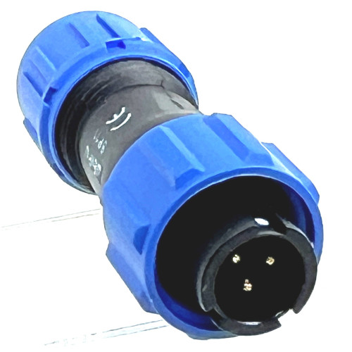 Connettore Stagno Maschio Volante  3 Poli IP68 serie SP11
