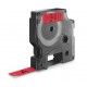 Nastro D1 per Etichettatrice Dymo 45017 Nero su Rosso 12mm 450170