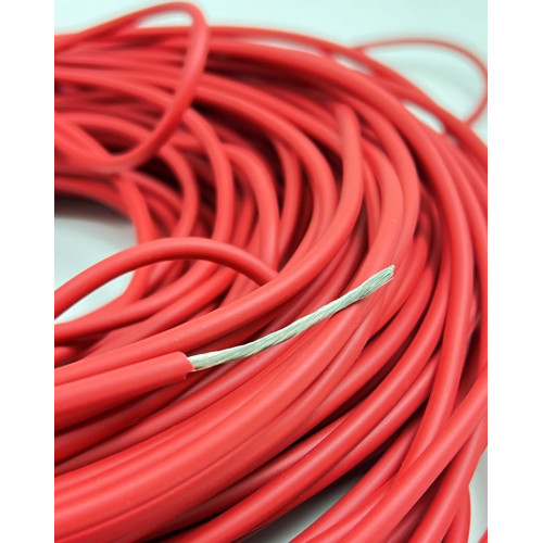 CAVO FLESSIBILE PER PUNTALI 1,50 MMQ - COLORE ROSSO 