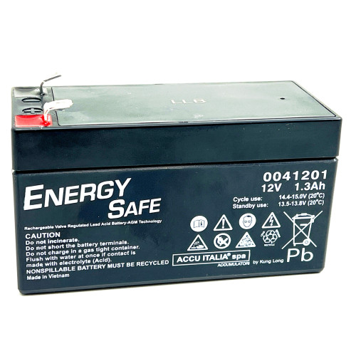 Batteria Ricaricabile al Piombo 12V 1,3A/h Energy 41201