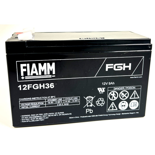 Batteria Ricaricabile al Piombo 12V 9A/h Fiamm 12FGH36