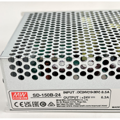 Stabilizzatore di Tensione Ingresso da 19V a 36V Uscita 24V 6,3A  Marca Mean Well SD 150B 24