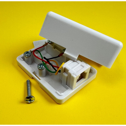 Presa Telefonica da Parete RJ11 - 6 Poli 4 Contatti