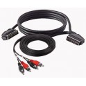 cavo audio e video scart rca