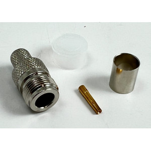 Connettore Coassiale N Femmina a Crimpare per Cavo RG213 2