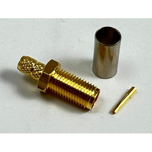 Connettore Coassiale SMA Femmina Volante/pannello a Crimpare per RG58