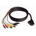 cavo audio video scart bnc rca