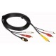 CAVO 2 MT S/4P M. DIN X 2 RCA/ 3 X RCA